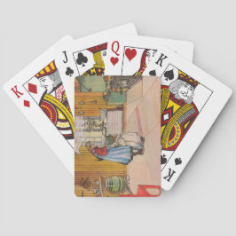Mädchen in der Küche (klassische schwedische Kunst Spielkarten