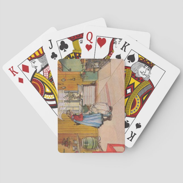 Mädchen in der Küche (klassische schwedische Kunst Spielkarten (Rückseite)