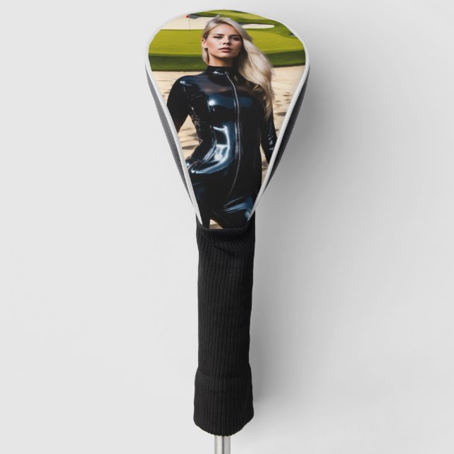 Mädchen in der Sandfalle Golf Headcover (Vorderseite)