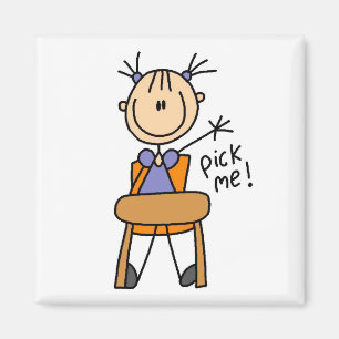 Mädchen in der Schule Magnet