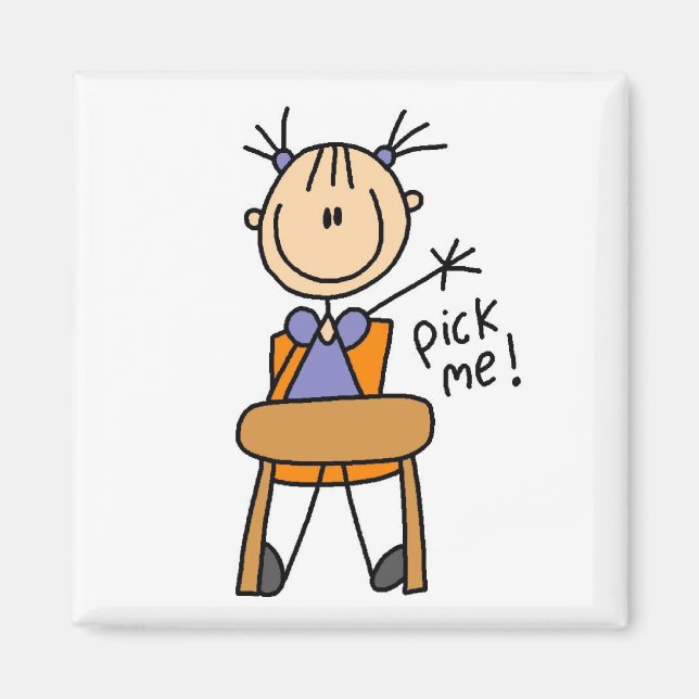 Mädchen in der Schule Magnet (Vorne)