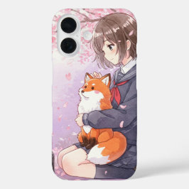 Mädchen in der Schule Uniform von Natasha Us iPhone 16 Hülle