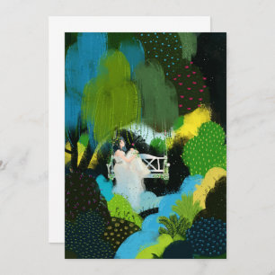 Mädchen in der Wildnis Einladung