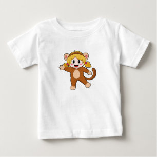 Mädchen in einem Kostüm als Affe Baby T-shirt