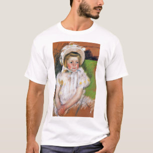 Mädchen in einem weißen Bonnet, Mary Cassatt T-Shirt