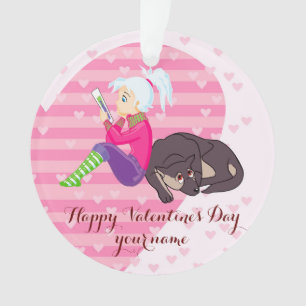 Mädchen in Liebe Ornament