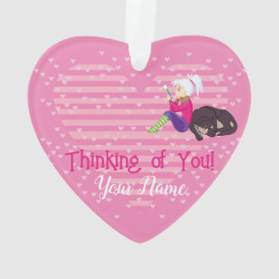 Mädchen in Liebe Ornament