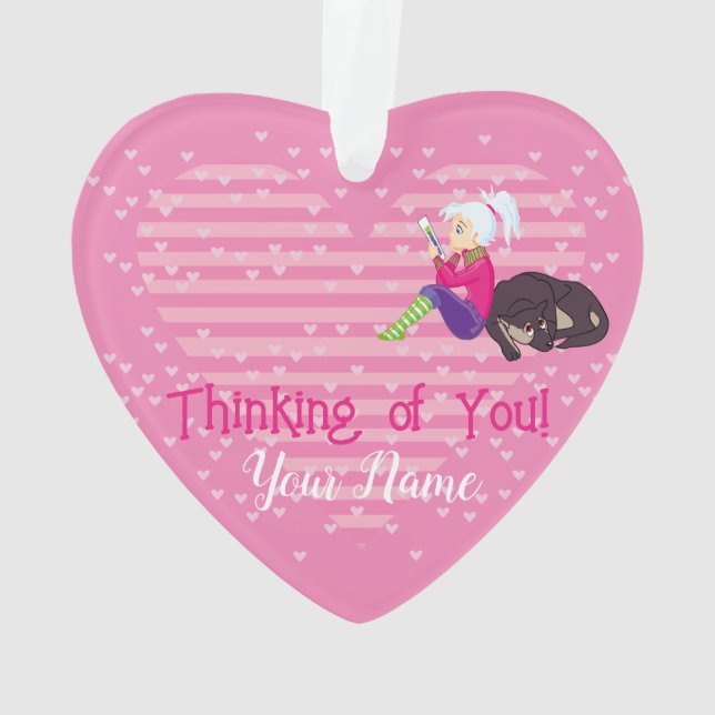 Mädchen in Liebe Ornament (Rückseite)