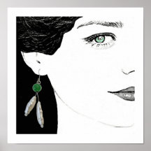 Mädchen in Perlenohrbilderkunst