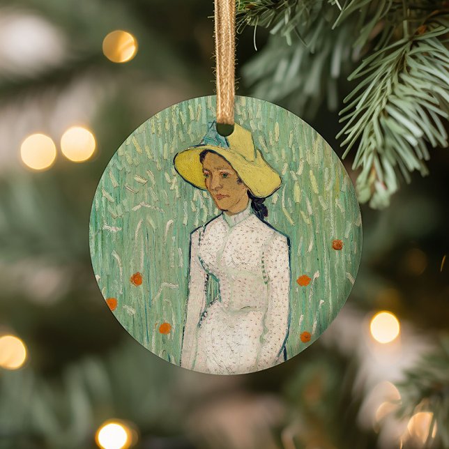 Mädchen in Weiß | Vincent van Gogh Keramik Ornament (Von Creator hochgeladen)