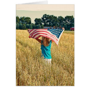 Mädchen in Weizenfeld Vielen Dank