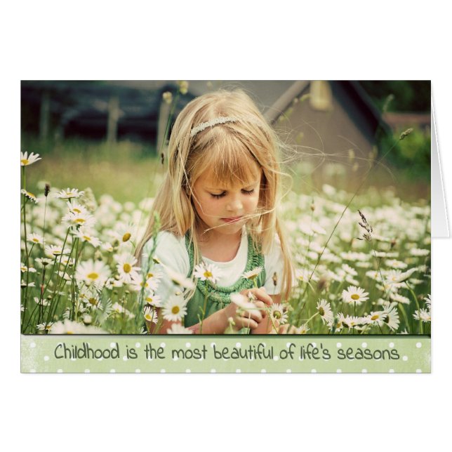 Mädchen in Wildblumen (Vorderseite (Horizontal))