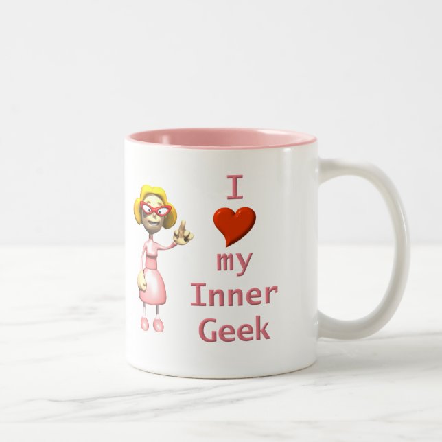 Mädchen-innerer Aussenseiter Zweifarbige Tasse (Rechts)