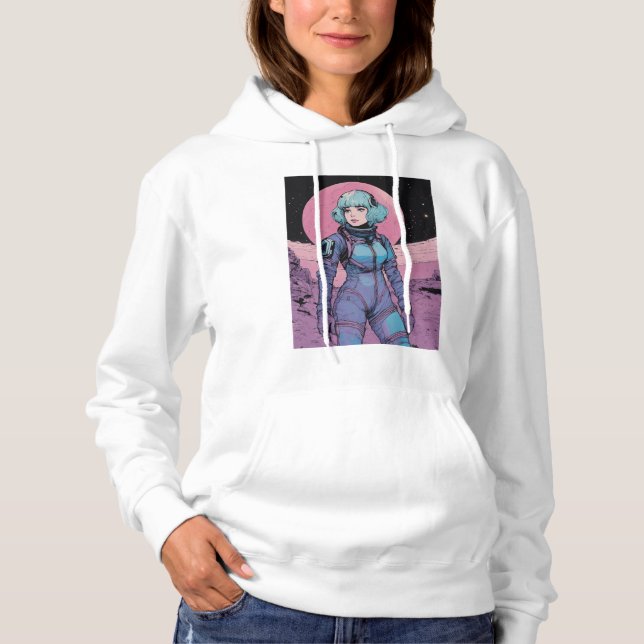 Mädchen ins Shirt, Mädchen bedruckt Hemd Hoodie (Vorderseite)