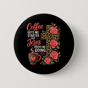 Mädchen Jesus Kaffee Frauen Christlicher Glaube Gl Button