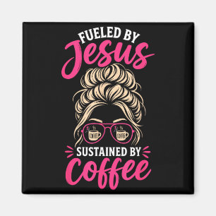 Mädchen Jesus Kaffee Frauen Christlicher Glaube Gl Magnet