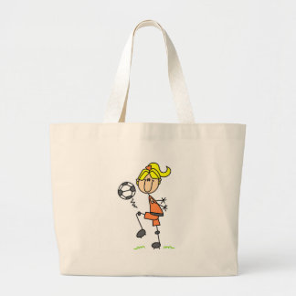 Mädchen-jonglierende Fußball-Tasche Jumbo Stoffbeutel
