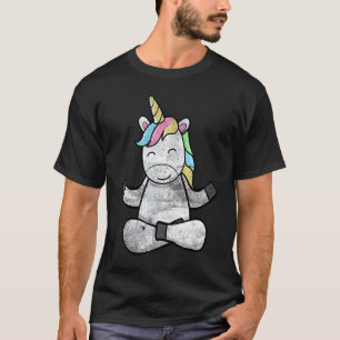 Mädchen Jungen Süßes Einhorn Yoga Einhörner Yoga K T-Shirt