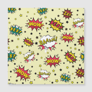 Mädchen Jungen Vintage Patch Art Magnetkarte