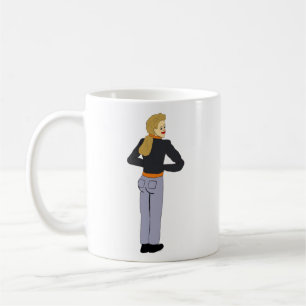 Mädchen Kaffeetasse