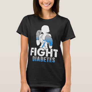 Mädchen Kampf Diabetes t1d t2d Kriegermutter T-Shirt