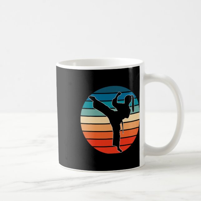 Mädchen Kampfsport-Geschenk - Karate Kickboxen Ret Kaffeetasse (Rechts)