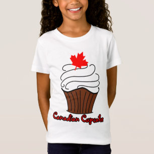 Mädchen-kanadisches Kuchen-T-Shirt T-Shirt