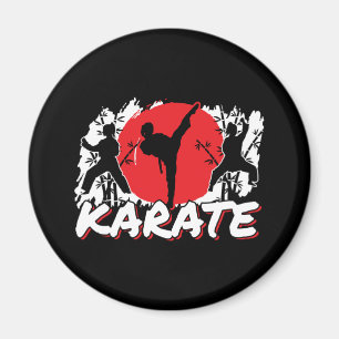 Mädchen Karate - Patriotisches Japan Japanisches T Magnet