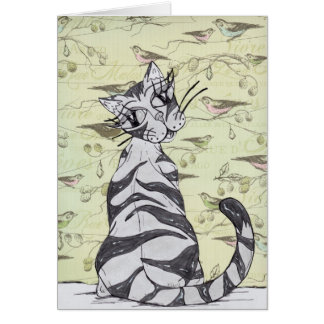 Mädchen-Katze 01