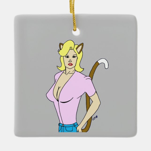 Mädchen Keramikornament (Vorderseite)