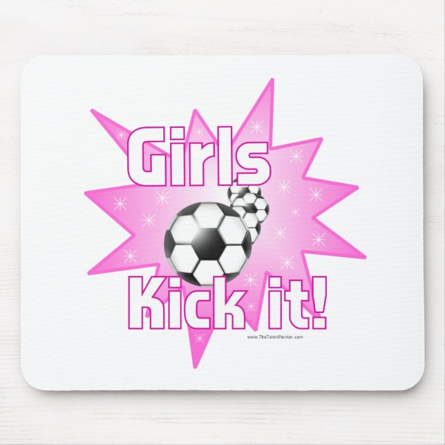 Mädchen Kick it Mousepad (Vorne)