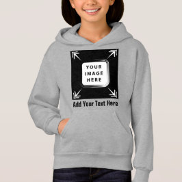 Mädchen Kleidung Bild Fotovorlage hinzufügen Mädch Hoodie