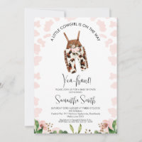 Mädchen Kleines Cowgirl auf dem Weg Babydusche