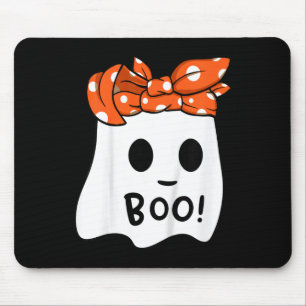 Mädchen Kleinkind Happy Halloween Geist Mit Bandan Mousepad