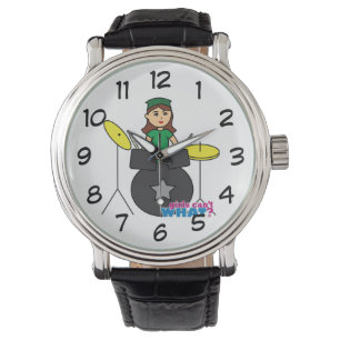 Mädchen können nicht was? Benutzerdefiniertes D Armbanduhr