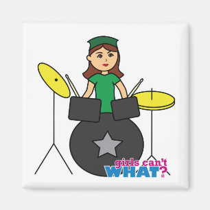  Mädchen können nicht was? Benutzerdefiniertes D Magnet