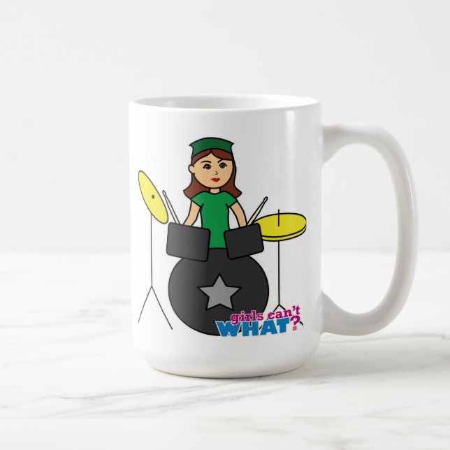  Mädchen können nicht was? Benutzerdefiniertes Des Kaffeetasse (Rechts)