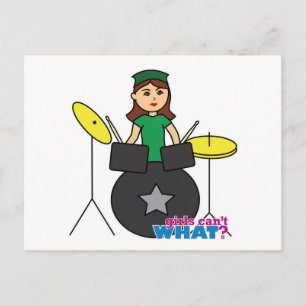 Mädchen können nicht was? Benutzerdefiniertes Desi Postkarte