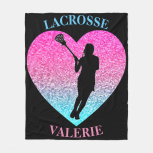 Mädchen Lacrosse Fleece-Decke Fleecedecke