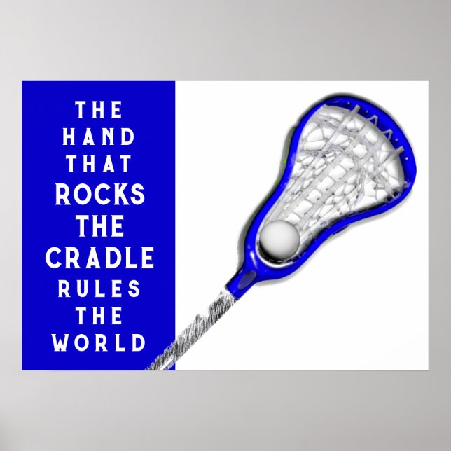 Mädchen Lacrosse Poster (Vorne)