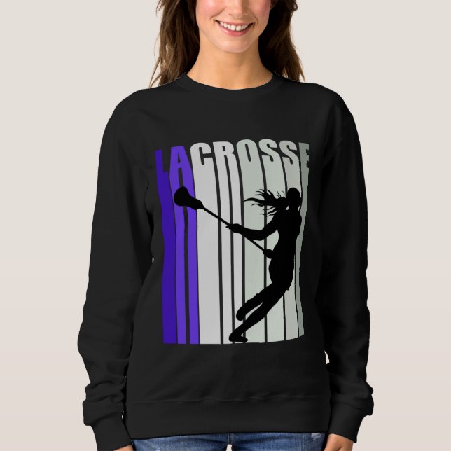 Mädchen Lacrosses Lacrosse Hübsche Farben Kinder E Sweatshirt (Vorderseite)