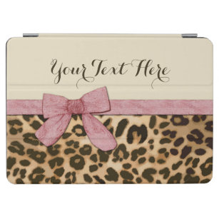 Mädchen-Leopard-Druck-Baby-Rosa-Bogen iPad Air Hülle