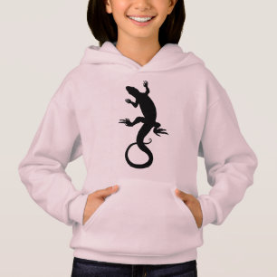 Mädchen Lidechse Sweatshirt Reptil Kunst Kinder Ho