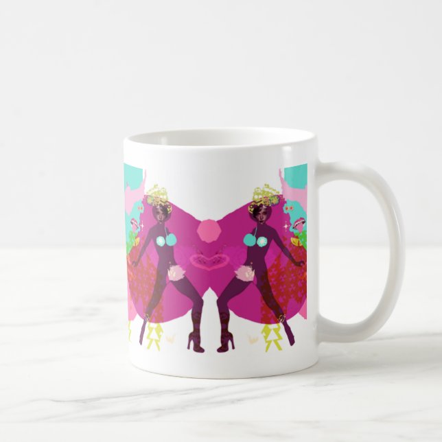 Mädchen-Liebe-Designer-Tasse Kaffeetasse (Rechts)