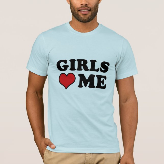 Mädchen-Liebe ich T-Shirt (Vorderseite)
