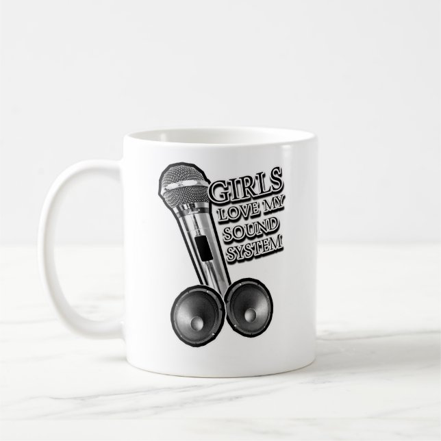 Mädchen-Liebe mein SOLIDES SYSTEM Tasse (Links)