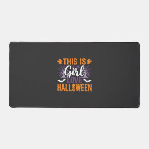 Mädchen Lieben Halloween-Geister-Design_1 Schreibtischunterlage
