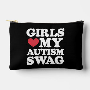 Mädchen lieben meinen Autismus-Swag lustige Aufklä Zubehörtasche