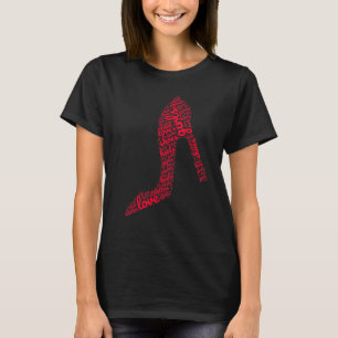 Mädchen lieben Schuhe Frauen Stiletto High Heels S T-Shirt