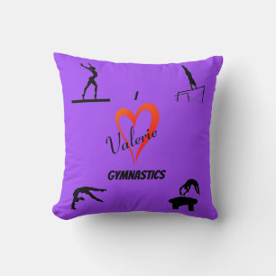 Mädchen lieben Turn-Purple-Wurfkissen Kissen